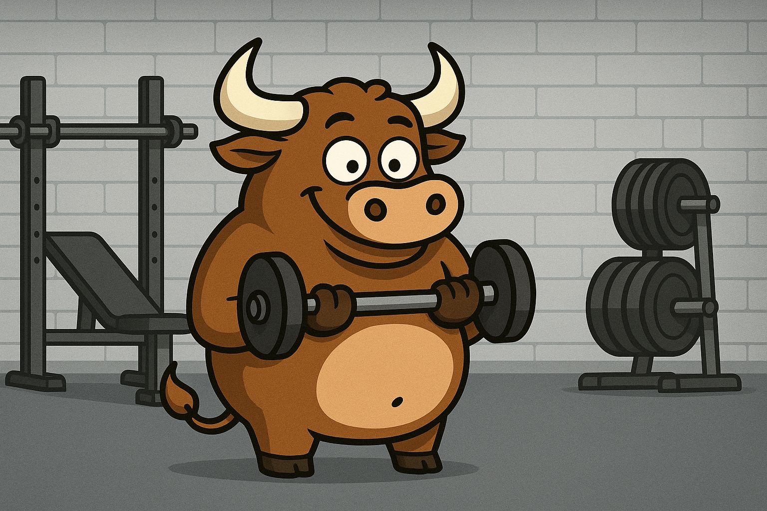 Bullio at the gym